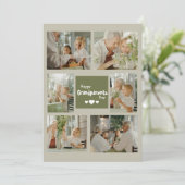 カスタム祖父母の日フォトホリデーズカード シーズンカード (スタンド正面)