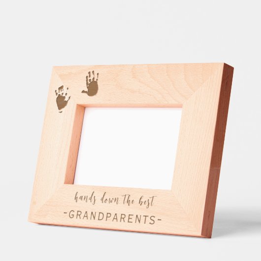 カスタム祖父母の最高の手跡 レーザー彫刻フレーム (左)