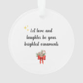 カスタム祖父母の贈り物のクリスマスの飾り オーナメント (裏面)