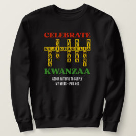 カスタム祝賀KWANZAAパズル スウェットシャツ