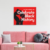 カスタム祝黒の歴史 キャンバスプリント (インサイチュ (リビング))