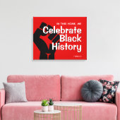 カスタム祝黒の歴史 キャンバスプリント (インサイチュ (リビング))