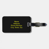 カスタム神秘的なフラクタル荷物タグ ラゲッジタグ (裏面横)