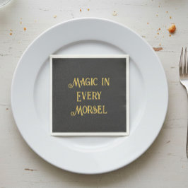 カスタム神秘的金ゴールドバチェロレッテ スタンダードカクテルナプキン