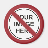 カスタム禁止サークルサイン マグネット (正面)