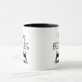 カスタム私のビーグルが大好き マグカップ (中央)