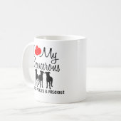 カスタム私の3つのビューセロンが大好き マグカップ (正面左)