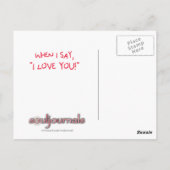 カスタム私はライオンの郵便はがきではないです ポストカード (裏面)