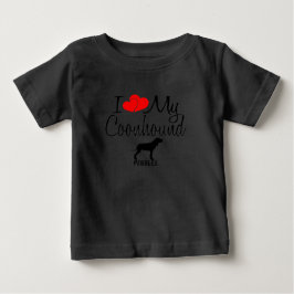 カスタム私は犬を愛している ベビーTシャツ