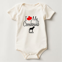 カスタム私は犬を愛している ベビーTシャツ