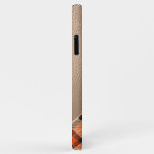 カスタム秋かぼちゃオレンジ茶色タータンチェック模様 Case-Mate iPhoneケース (裏面/右)