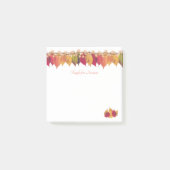 カスタム秋の季節のホタル縁どライト ポストイット (正面)
