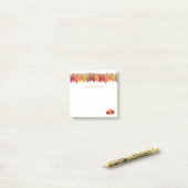 カスタム秋の季節のホタル縁どライト ポストイット (デスク上)