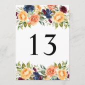 カスタム秋フローラの表結婚番カード サンキューカード (正面)