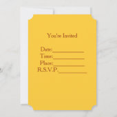 カスタム秋招待状 招待状 (裏面)