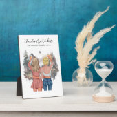 カスタム秋最高のの風景とポートレートフレンド フォトプラーク (側面)