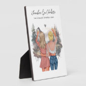 カスタム秋最高のの風景とポートレートフレンド フォトプラーク (側面)