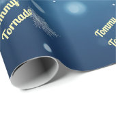 カスタム積雪片パーソナライズされた ラッピングペーパー (ロールコーナー)