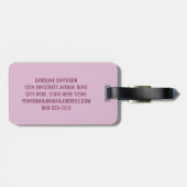 カスタム空港コードおもしろいトレンディームーヴラゲッジ ラゲッジタグ (裏面横)