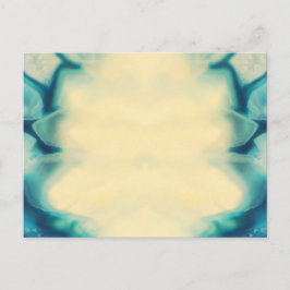 カスタム空白のエレガント宝石ブルー日付の保存 案内ポストカード