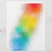 カスタム空白のテンプレートモダン抽象芸術アート レターヘッド (正面/裏面)