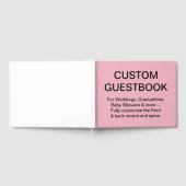 カスタム空白のパーソナライズされたテンプレート ゲストブック (全面)