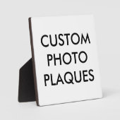 カスタム空白のパーソナライズされたテンプレート フォトプラーク (正面)