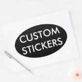 カスタム空白のパーソナライズされたテンプレート 楕円形シール (封筒)