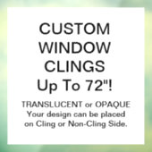 カスタム窓が完全に不透明なシート4" x 4" ウィンドウサイン (シート3)