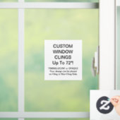 カスタム窓が完全に不透明なシート4" x 4" ウィンドウサイン (ホーム)