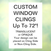 カスタム窓が完全に不透明なシート8" x 11" ウィンドウサイン (シート3)