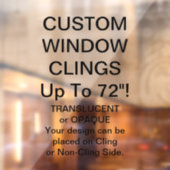 カスタム窓が部分的に透明な28"x40" ウィンドウサイン (シート2)