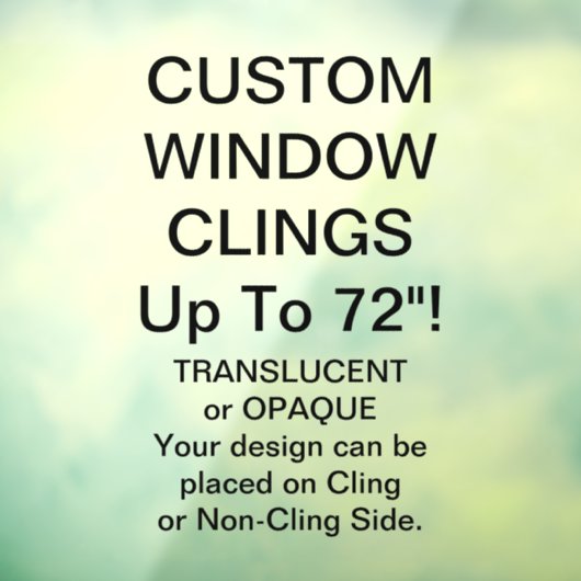 カスタム窓が部分的に透明な28"x40" ウィンドウサイン (シート3)