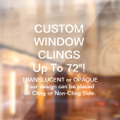 カスタム窓の貼り付け自動OPAQUE 72" x 52" ウィンドウサイン (シート2)