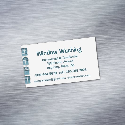 カスタム窓洗浄機 マグネット名刺 (インサイチュ)