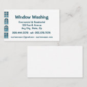 カスタム窓洗浄機 名刺 (正面/裏面)