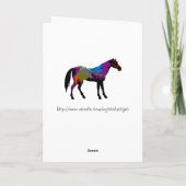 カスタム競走馬誕生日カード カード (裏面)