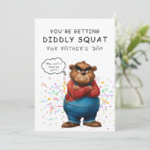 カスタム笑わされるグンピー・ベア・ファーザー・デイ・カード 招待状 (スタンド正面)