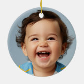 カスタム第1回ハロウィーンギフトパーソナライズされたハロウィン セラミックオーナメント (裏面)