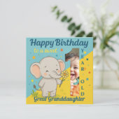 カスタム第1回バースデーゾウ甘いフォトカード カード (スタンド正面)