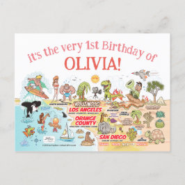 カスタム第1回誕生日ソカル インビテーションポストカード