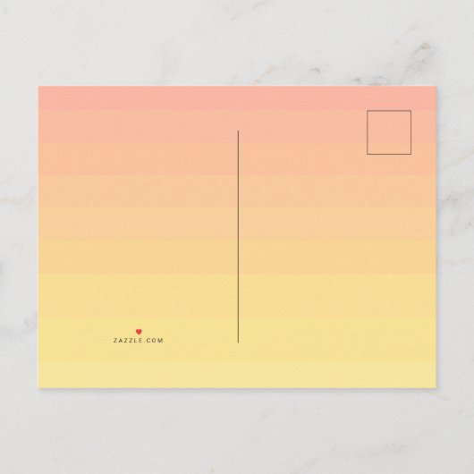 カスタム第1回誕生日ソカル インビテーションポストカード (裏面)