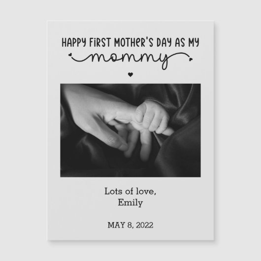カスタム第1母の日かわいいミニマル写真集 (正面)