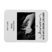 カスタム第1母の日かわいいミニマル写真集 マグネット (横)