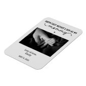 カスタム第1母の日かわいいミニマル写真集 マグネット (左側)