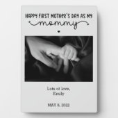カスタム第1母の日の写真かわいいミニマリスト フォトプラーク (正面)