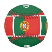 カスタム第1番パパ父祖の日ポルトガル国旗 野球ボール (裏面)