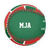 カスタム第1番パパ父祖の日ポルトガル国旗 野球ボール (正面左)