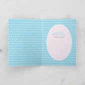 カスタム第1聖餐式かわいい金髪の女の子 サンキューカード (内部)