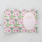 カスタム第1聖餐式かわいい金髪の女の子 サンキューカード (内部)